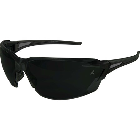 Edge Eyewear Nevosa Safety Eyewear, Black Frame, Smoke Vapor Shield Lenses XV416VS